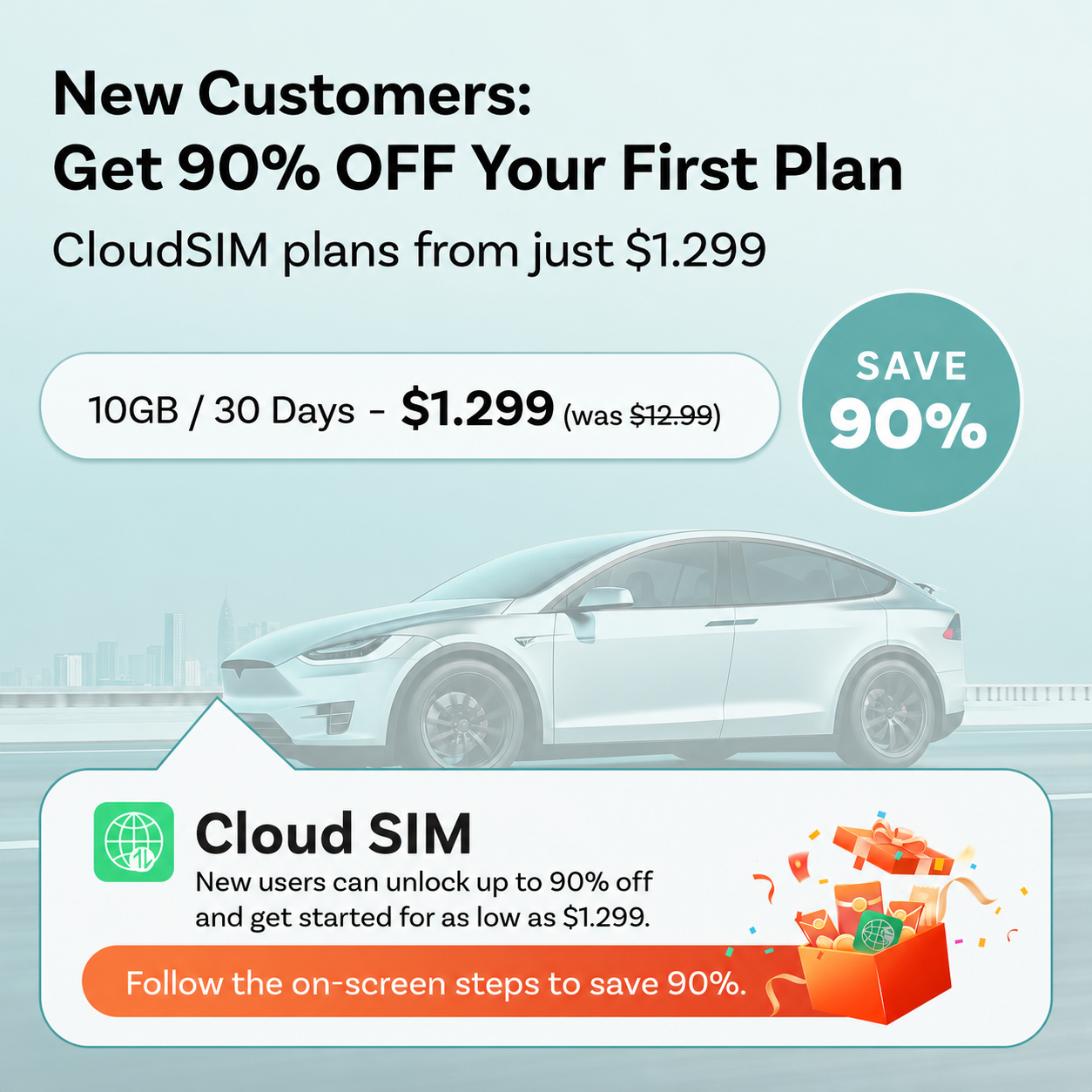 Ottocast CloudSIM 10GB/30GB/60GB/120GB