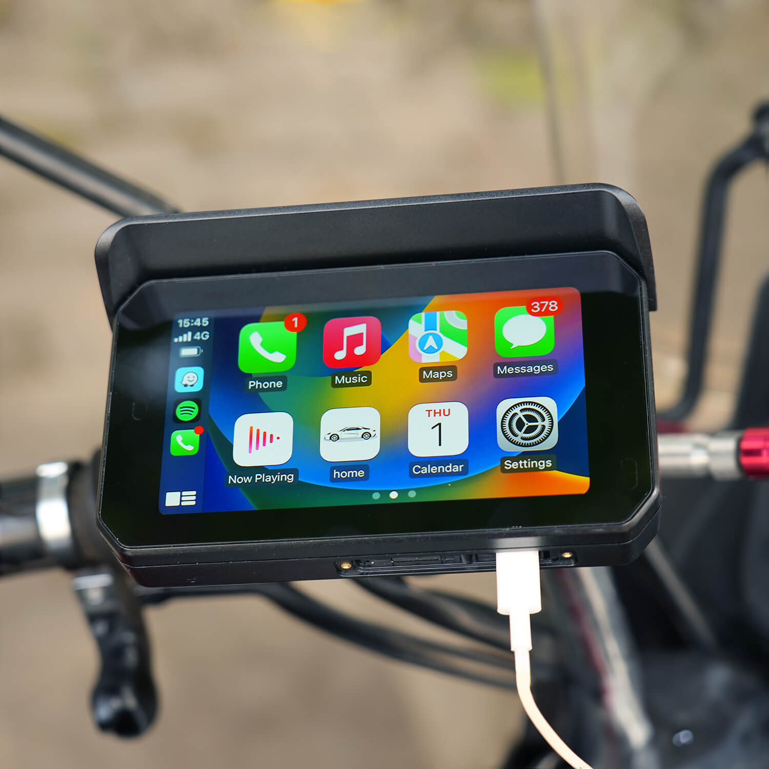 CarPlay Lite C5 SE GPS Portatile per Moto Schermo Wireless CarPlay/Android Auto