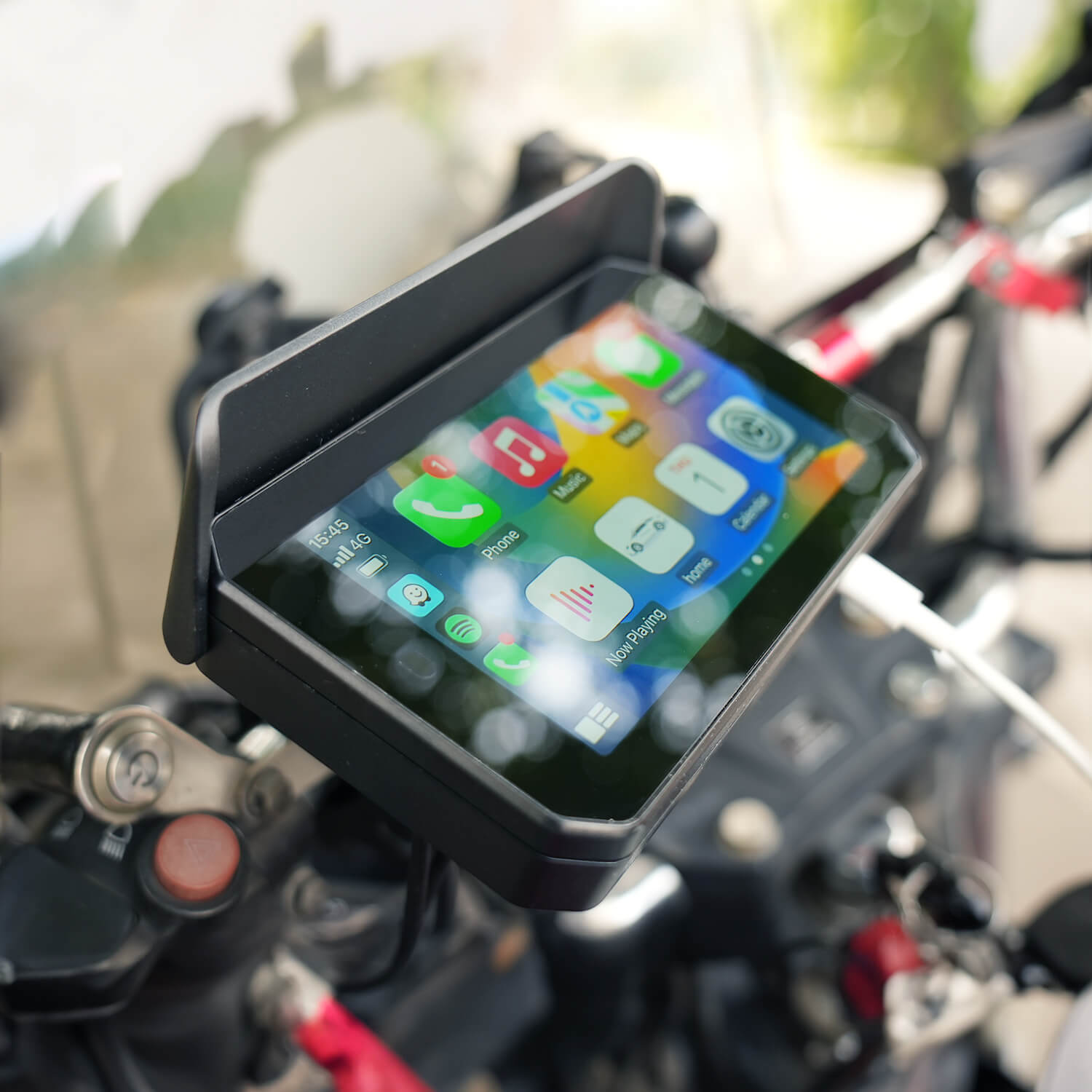 CarPlay Lite C5 SE GPS Portatile per Moto Schermo Wireless CarPlay/Android Auto