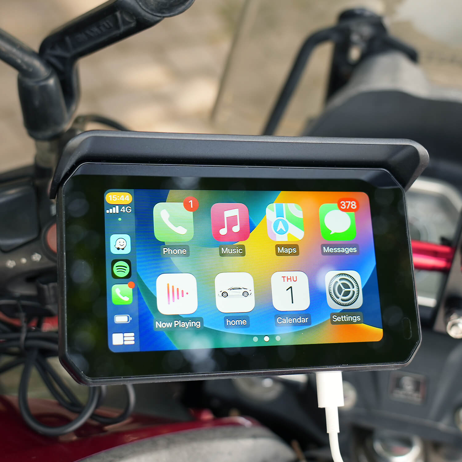 CarPlay Lite C5 SE GPS Portatile per Moto Schermo Wireless CarPlay/Android Auto