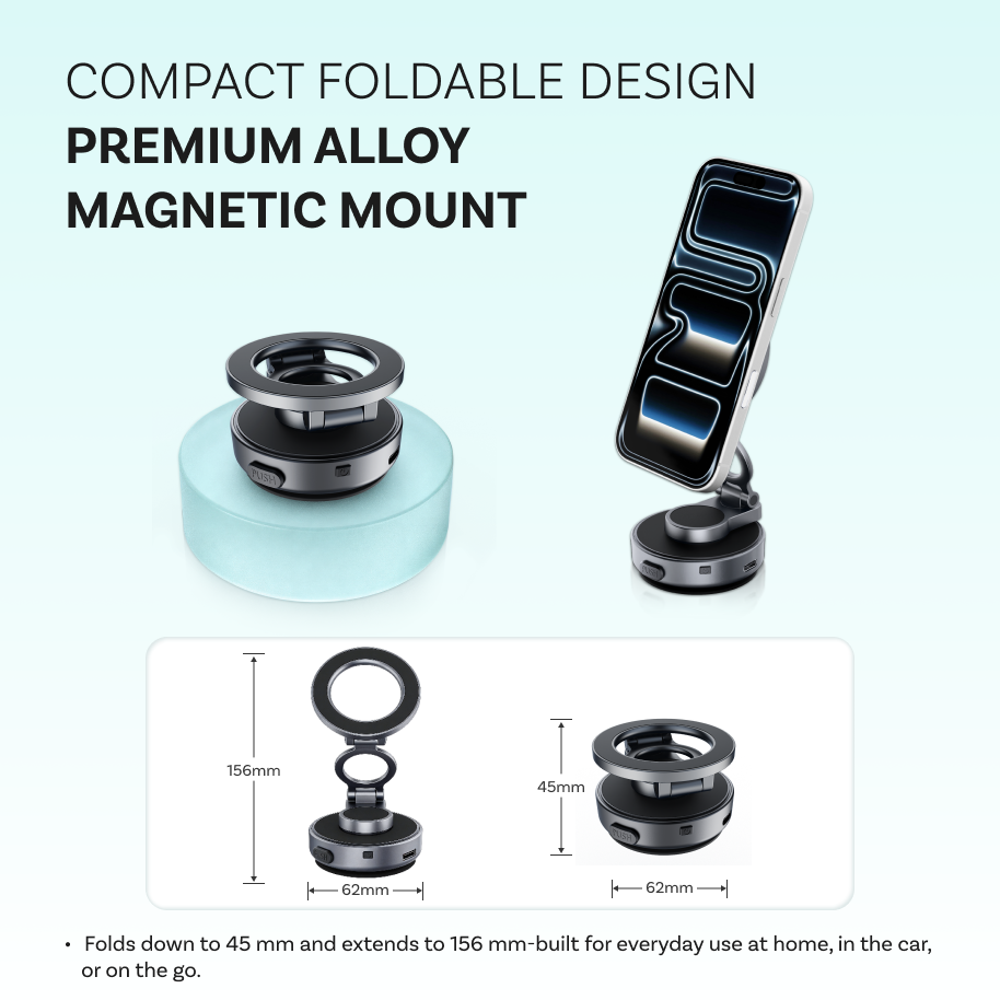Vacuum Magnetic Phone Mount