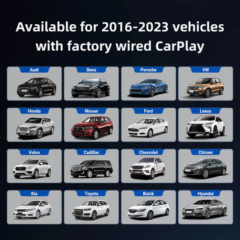 2025 Caja de coche Play2Video Pro mejorada para YouTube, Netflix, Prime Video, CarPlay/Android Auto inalámbrica