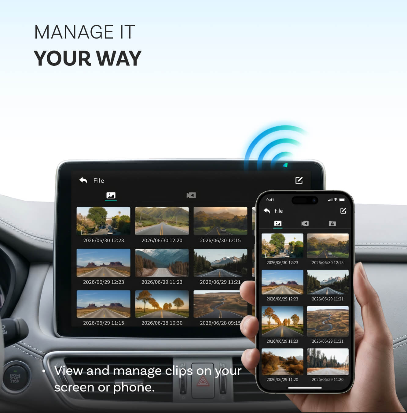 OttoSafe Cam | 2K Dash Cam with Wireless CarPlay & Android Auto