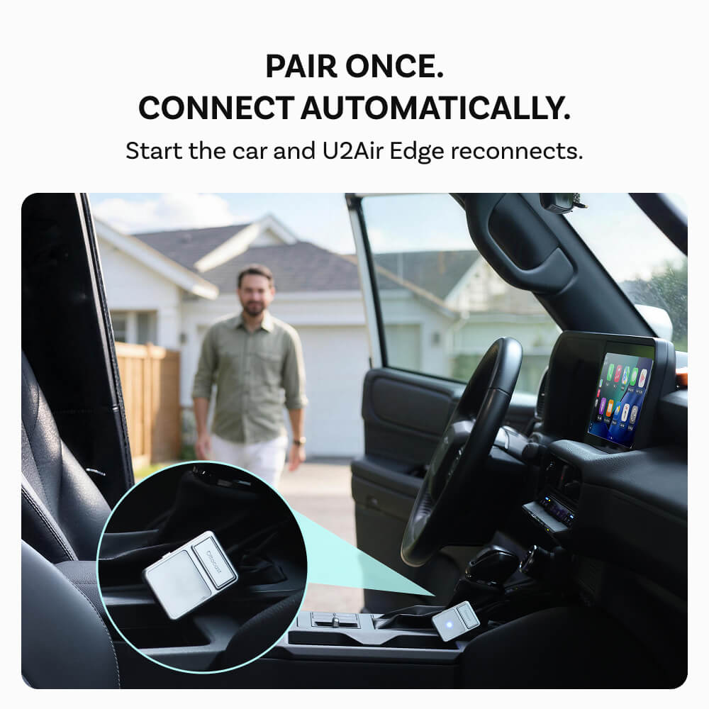 Adaptateur sans fil U2Air Edge pour CarPlay et Android Auto