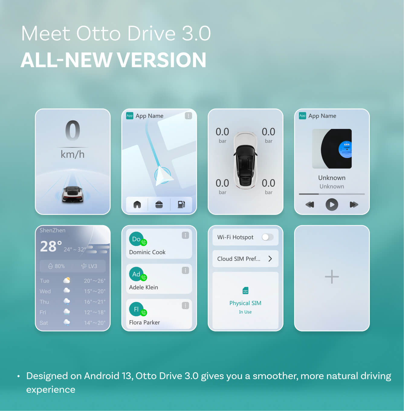 2026 flagship Ottocast P3 Pro CarPlay AI Box with all-new OttoDrive 3.0 UI