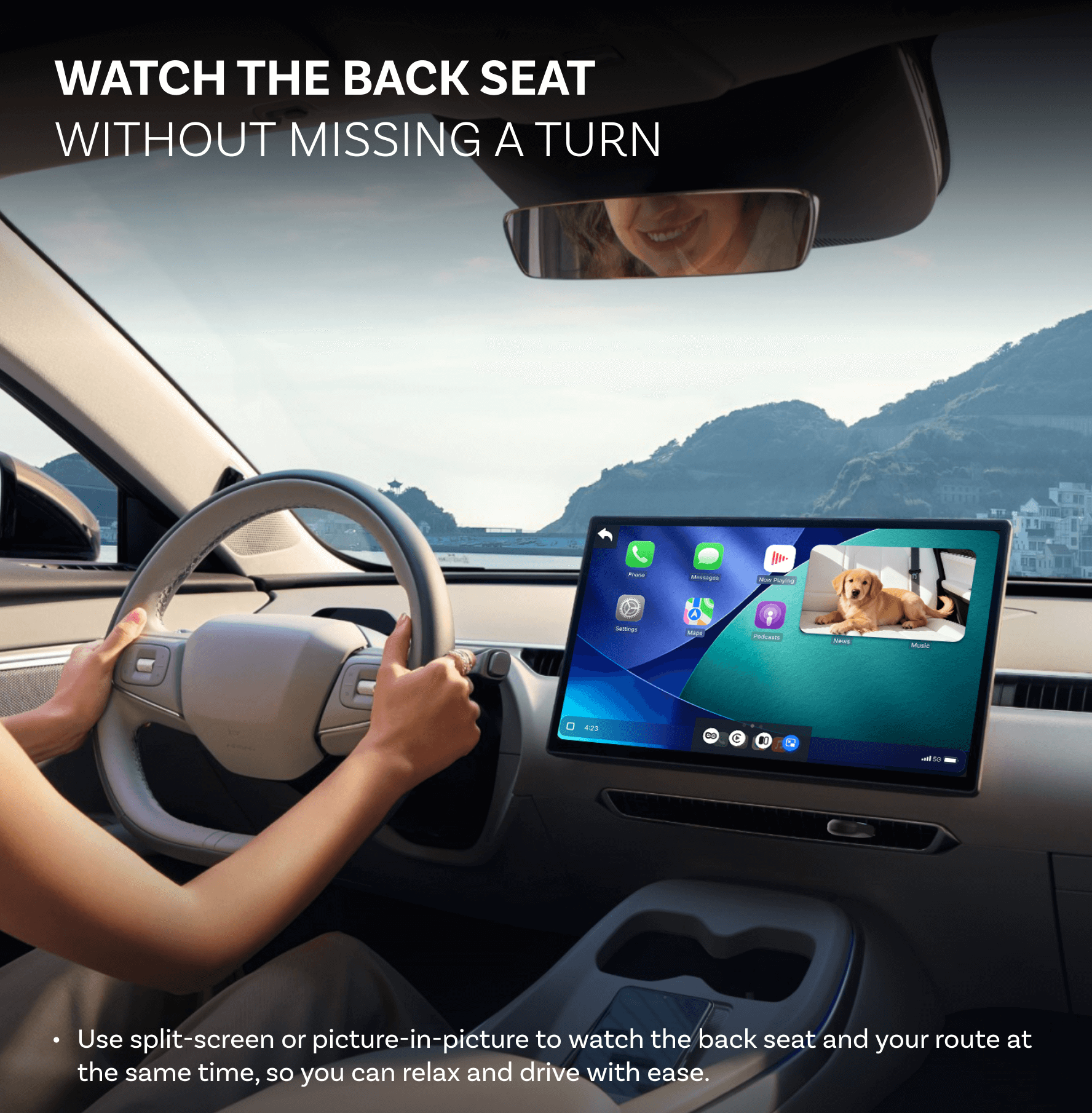 Cabin Care Car Adapter Wireless CarPlay and Real-time Monitoring