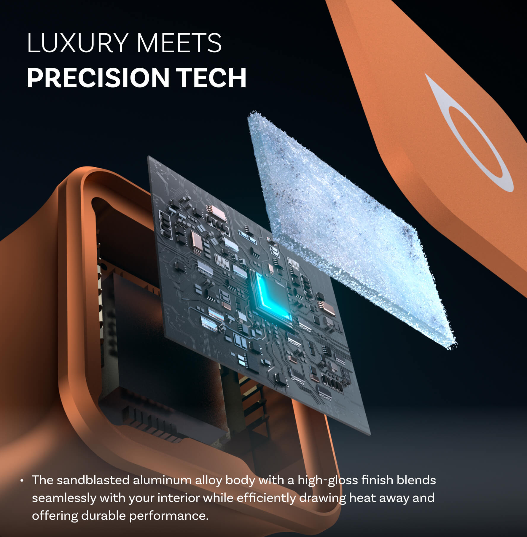 Ottocast Mini Cube 3.0 Adapter - Cosmic Orange