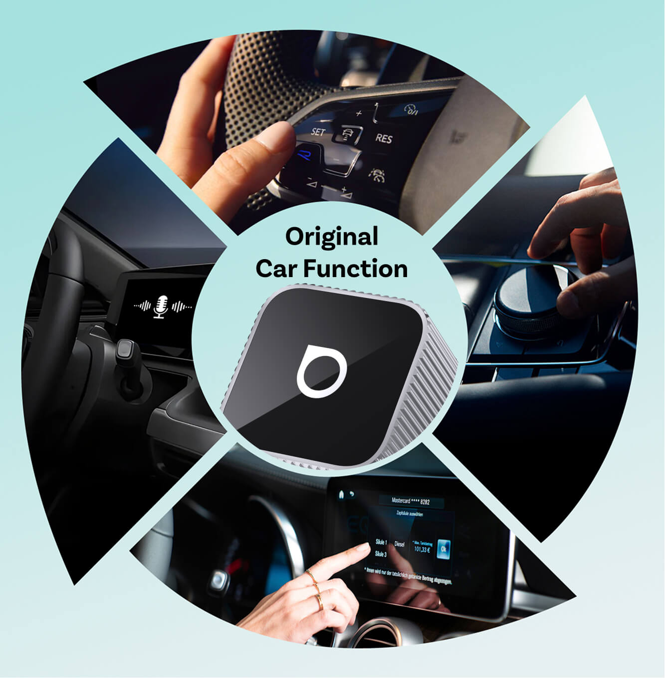 Adaptateur sans fil Ottocast Mini Cube 3.0 CarPlay/Android Auto pour voiture