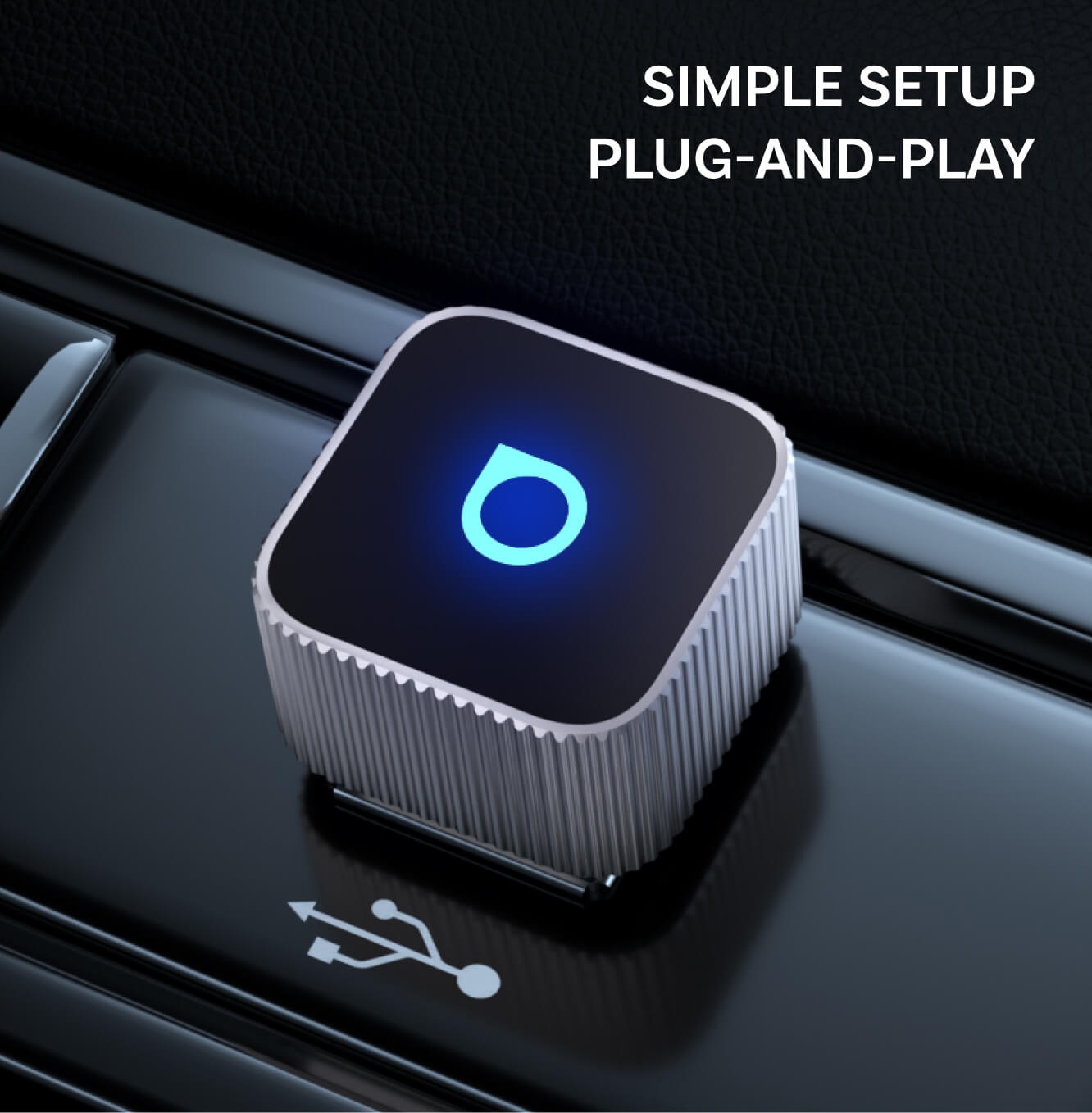 Adaptateur sans fil Ottocast Mini Cube 3.0 CarPlay/Android Auto pour voiture