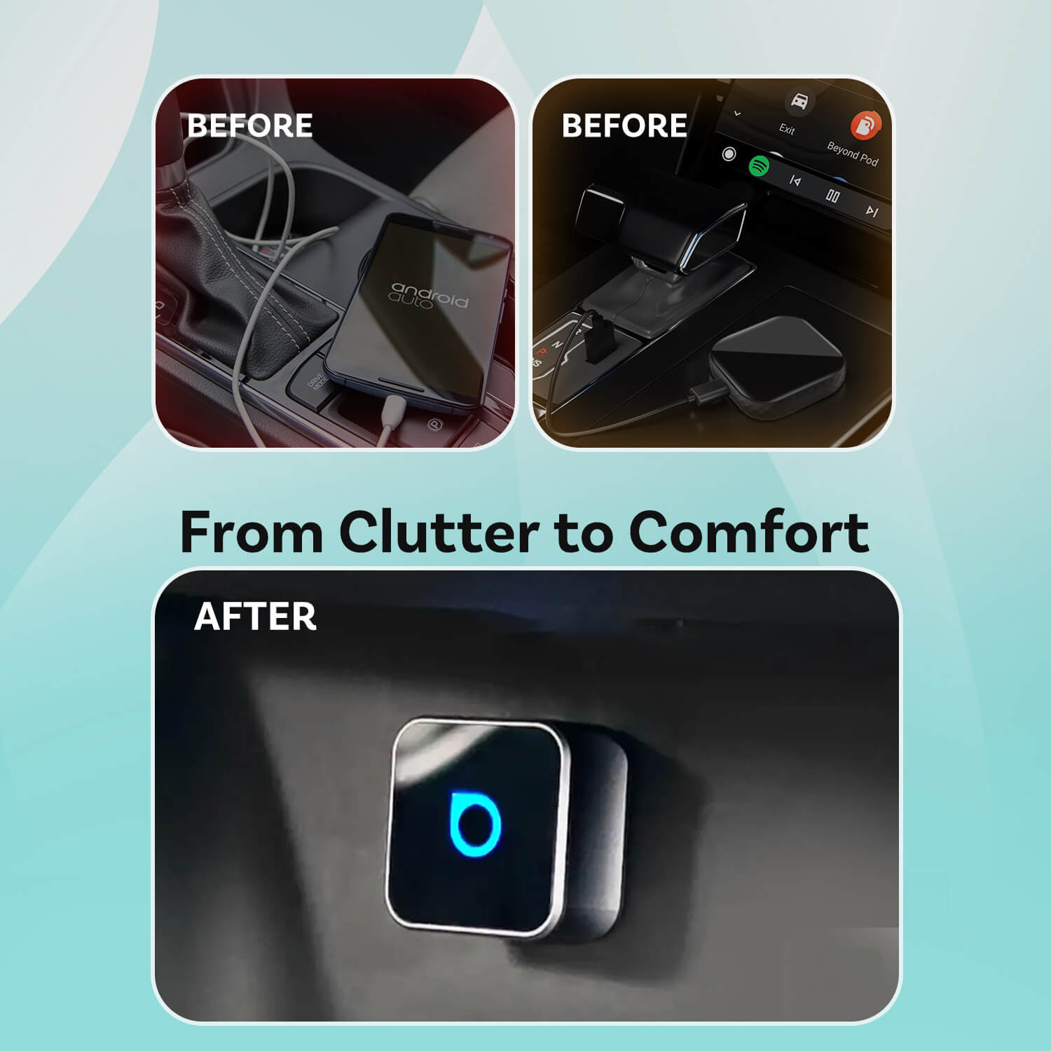 Ottocast Mini Cube 3.0 Kabelloser CarPlay/Android Auto Adapter