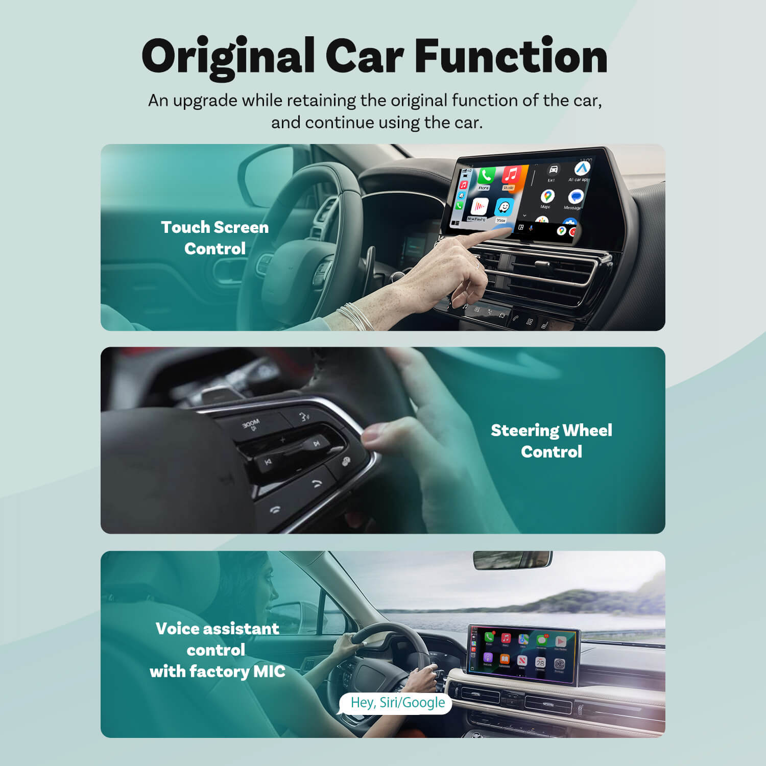 Ottocast Mini Cube 3.0 Adattatore Wireless CarPlay/Android Auto per Auto