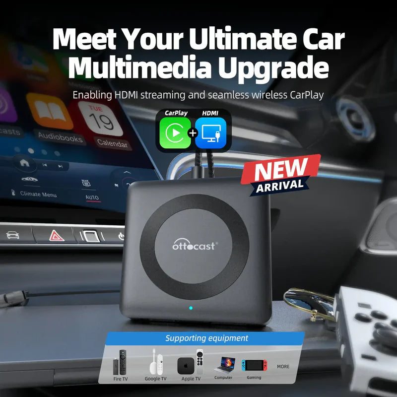 【NUOVO】Car TV Mate Pro - Adattatore HDMI Multimediale e Wireless CarPlay