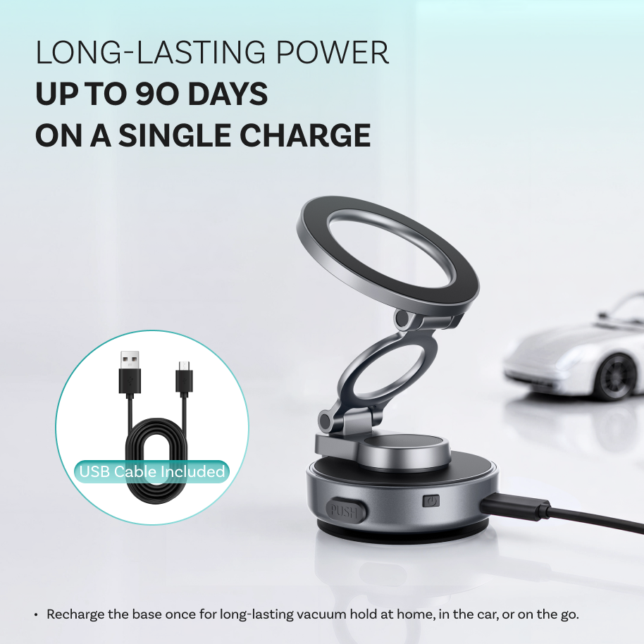 Vacuum Magnetic Phone Mount