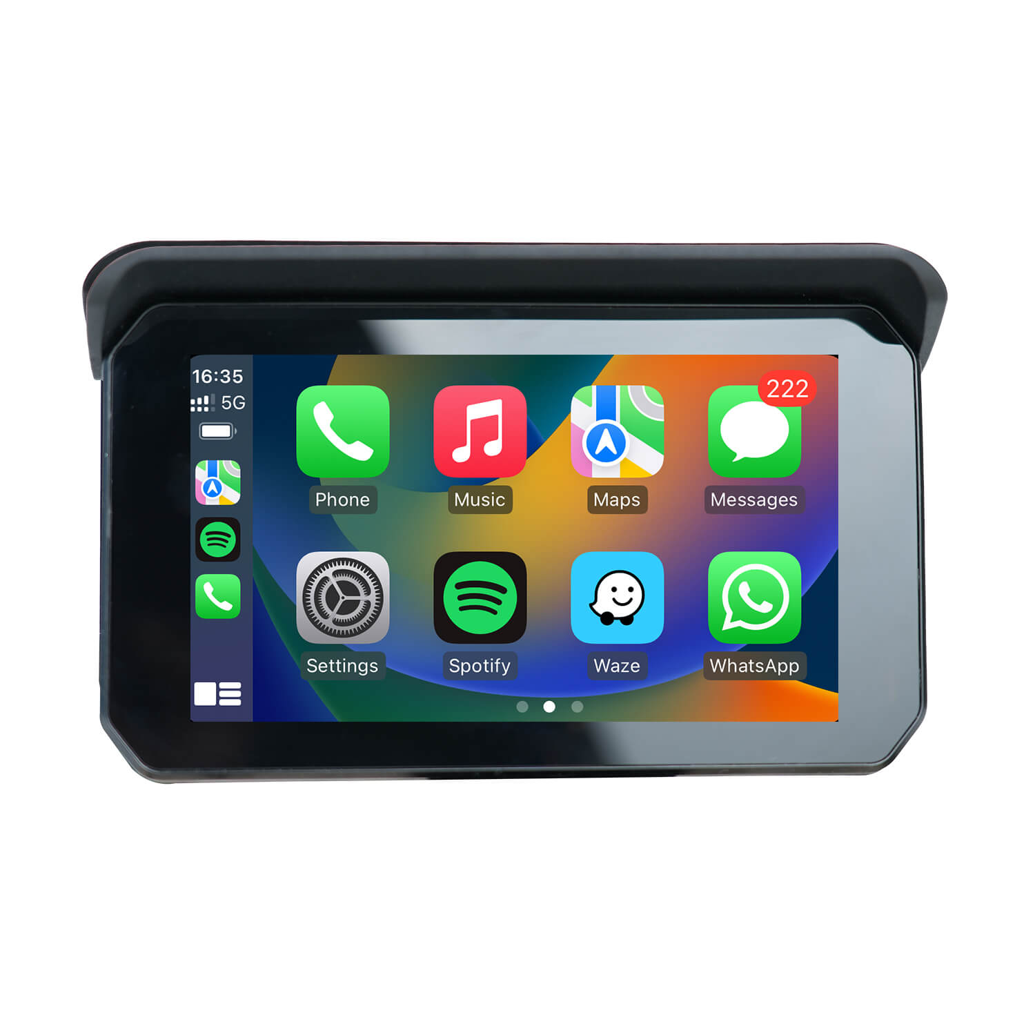 CarPlay Lite C5 SE Tragbares Motorrad GPS Drahtloser CarPlay/Android Auto Bildschirm