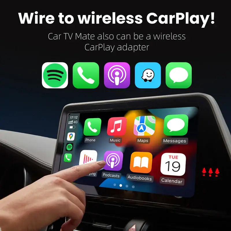 【NUEVO】Car TV Mate Pro - Adaptador Multimedia HDMI y Wireless CarPlay