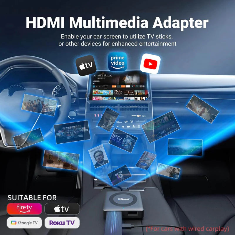 【NUOVO】Car TV Mate Pro - Adattatore HDMI Multimediale e Wireless CarPlay