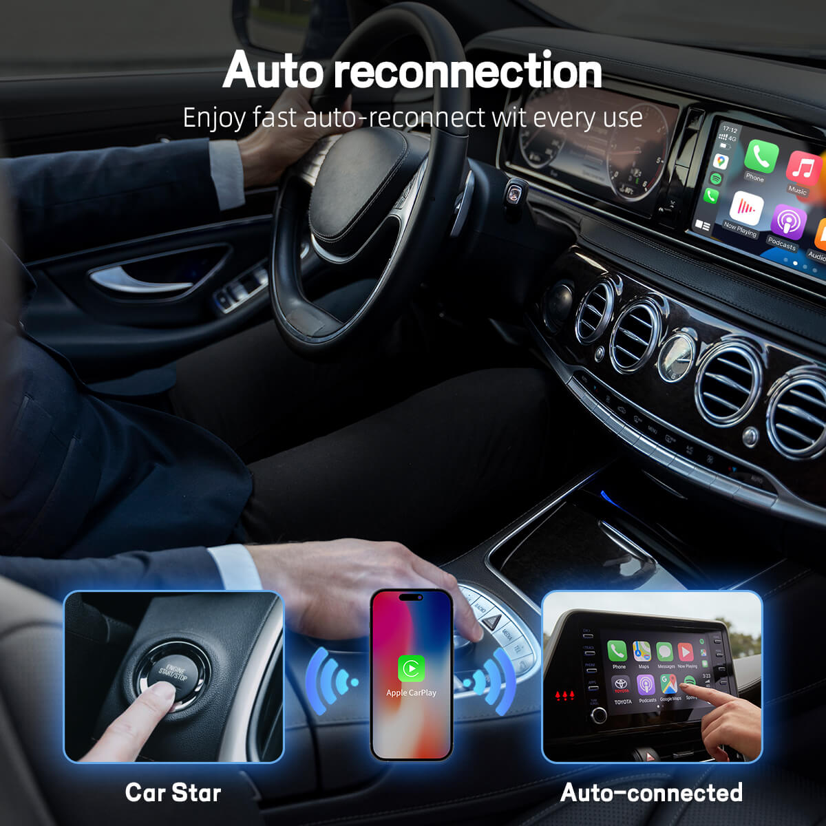 【NOUVEAU】Adaptateur sans fil CarPlay U2AIR Pro