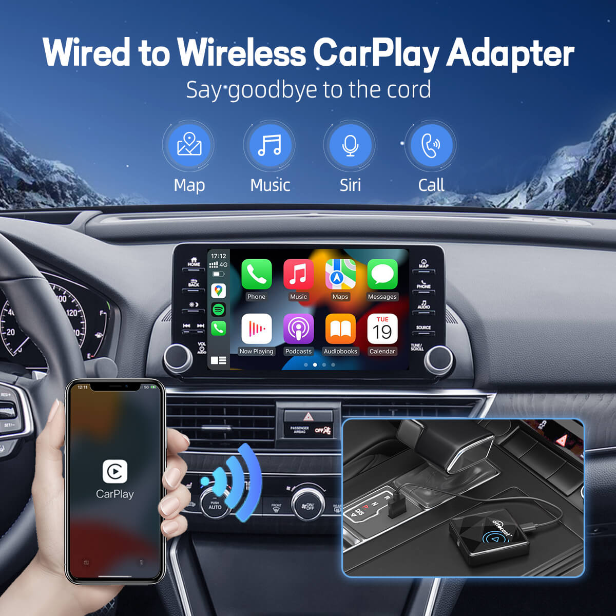 【NOUVEAU】Adaptateur sans fil CarPlay U2AIR Pro