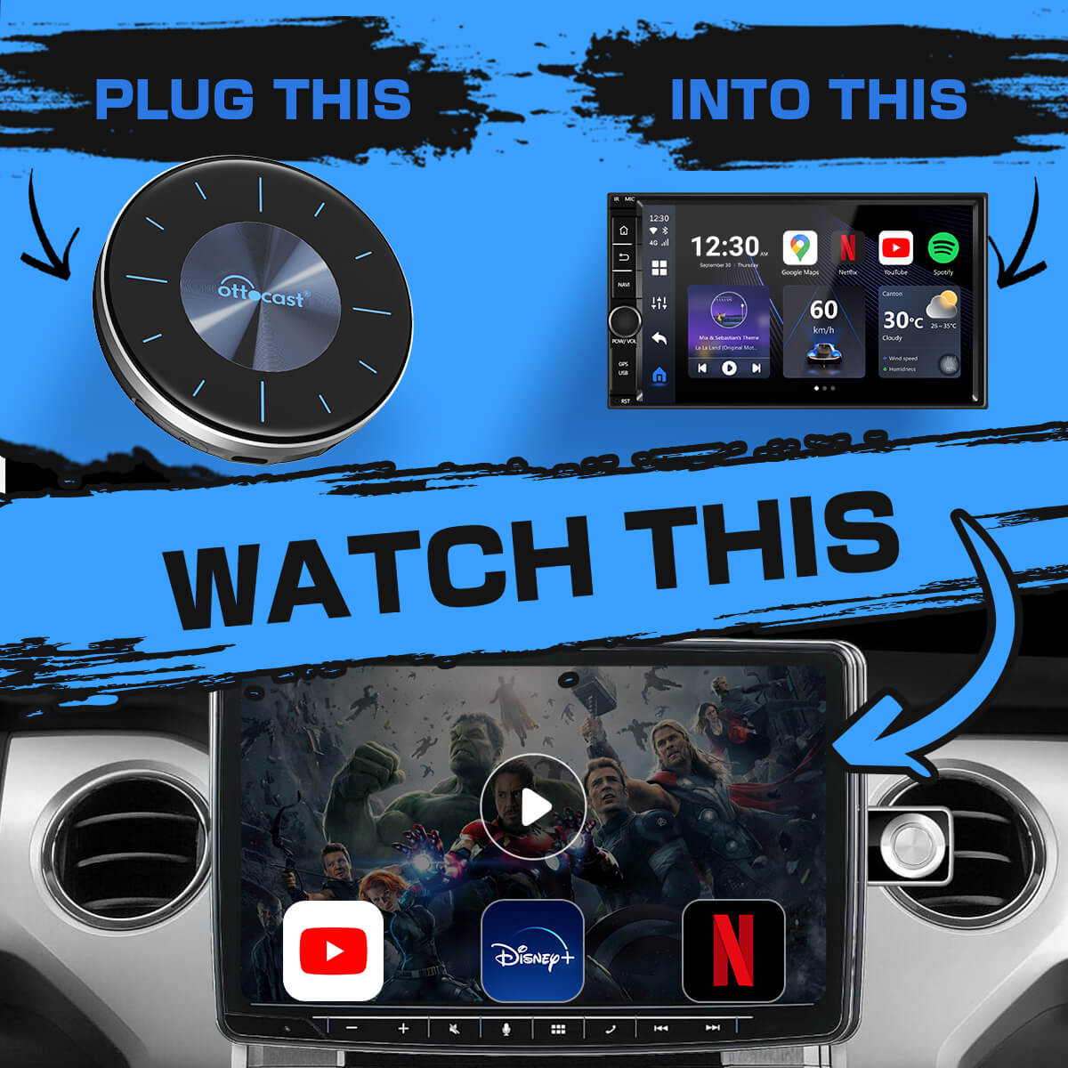 P3 CarPlay Android AI Box