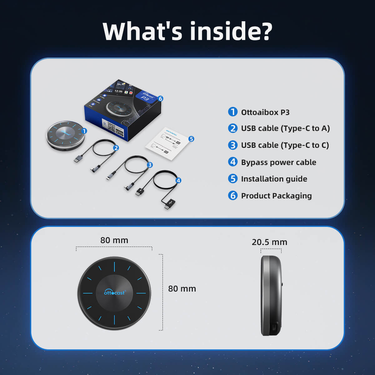 P3 CarPlay Android AI Box