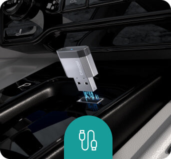 <h4> Plug into USB port</h4>