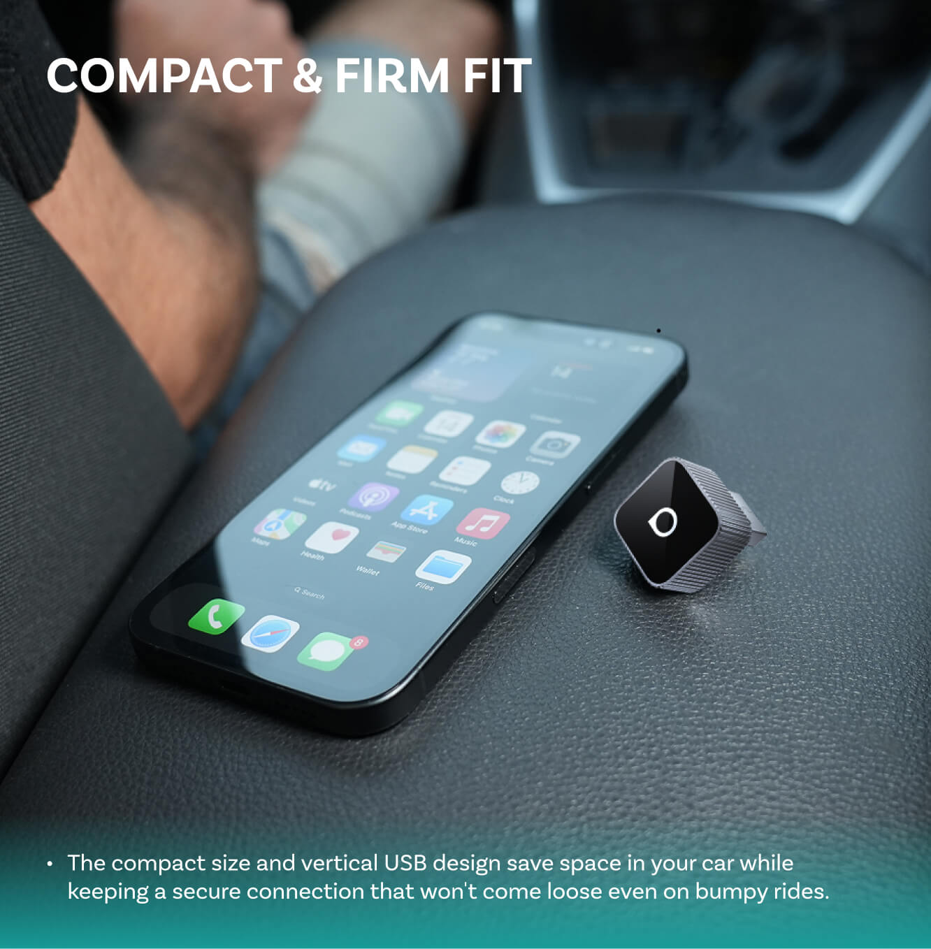 Adaptateur sans fil Ottocast Mini Cube 3.0 CarPlay/Android Auto pour voiture